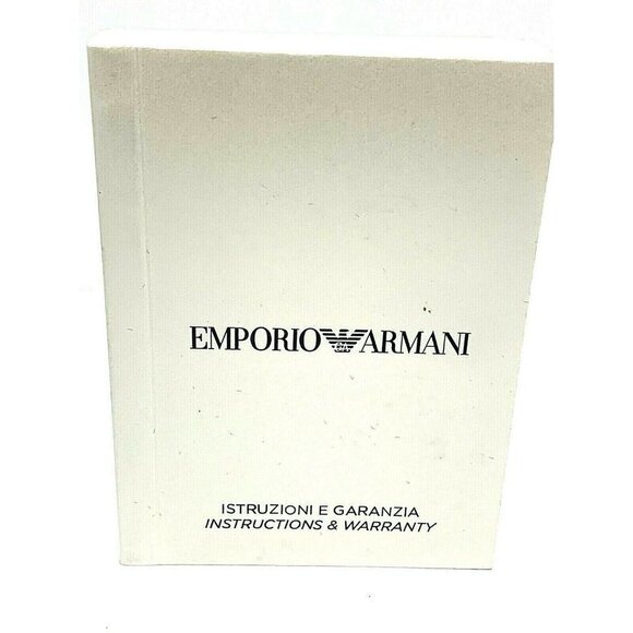 Emporio Armani Watch Instruction Booklet Manual - Picture 1 of 7